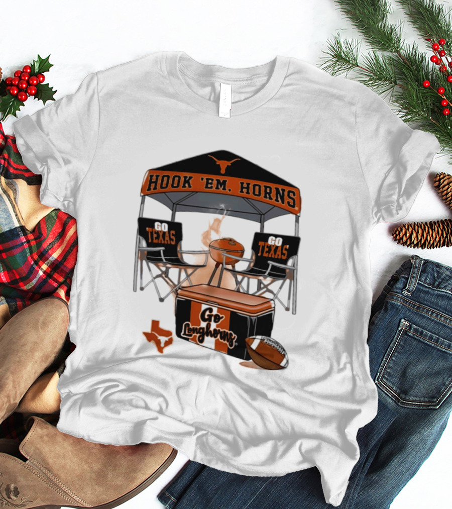 Texas Longhorns Hook 'Em Horns Go Texas 2026 NCAA Tailgater Hometown Football Fan Essentials T-Shirt