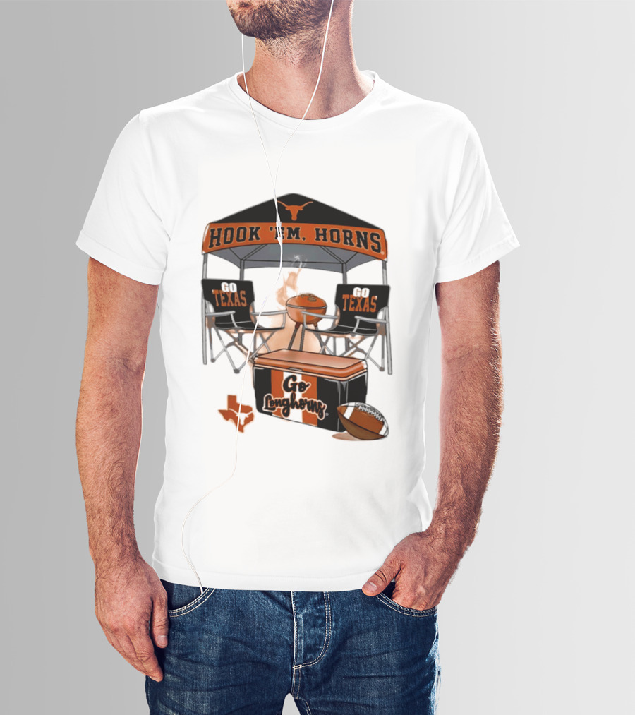 Texas Longhorns Hook 'Em Horns Go Texas 2026 NCAA Tailgater Hometown Football Fan Essentials T-Shirt