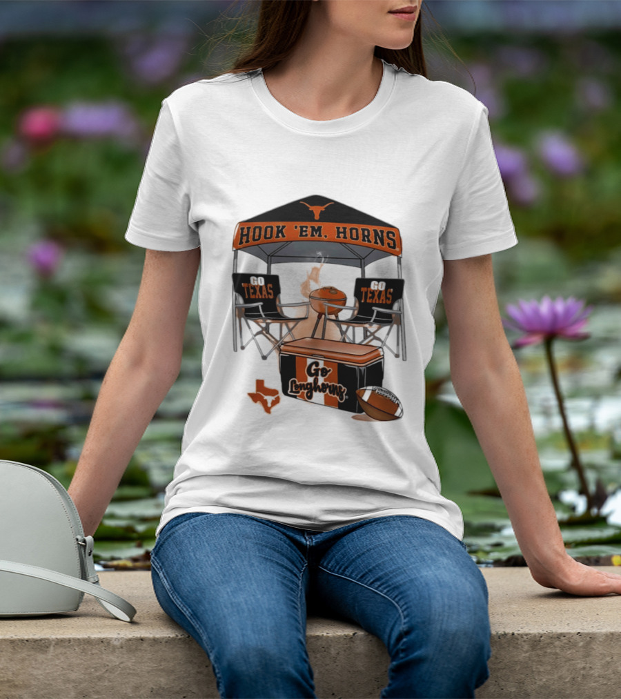 Texas Longhorns Hook 'Em Horns Go Texas 2026 NCAA Tailgater Hometown Football Fan Essentials T-Shirt