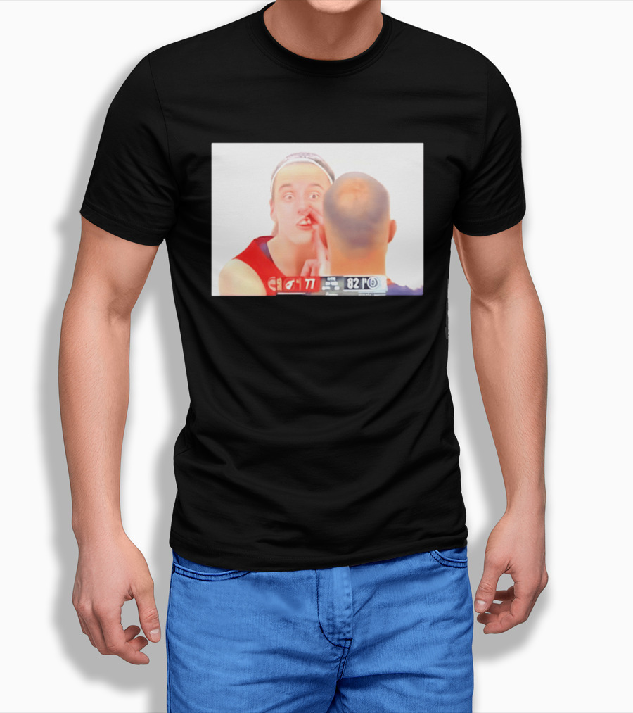 Caitlin Clark Indiana Fever Bleeding Incident Basketball Game Moment T-Shirt