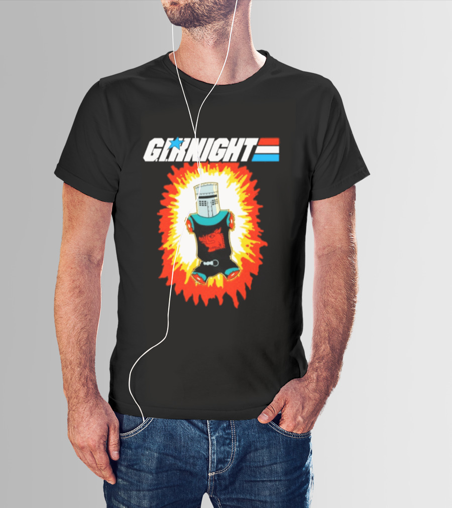 GI Night Black Knight Monty Python Exploding T-Shirt