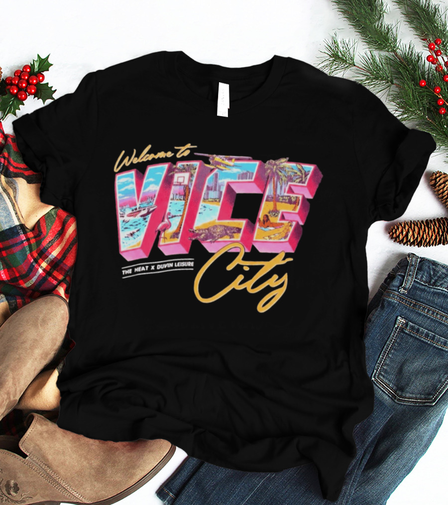 Welcome To Vice City The Heat & Duvin Leisure Miami GTA 6 T-Shirt