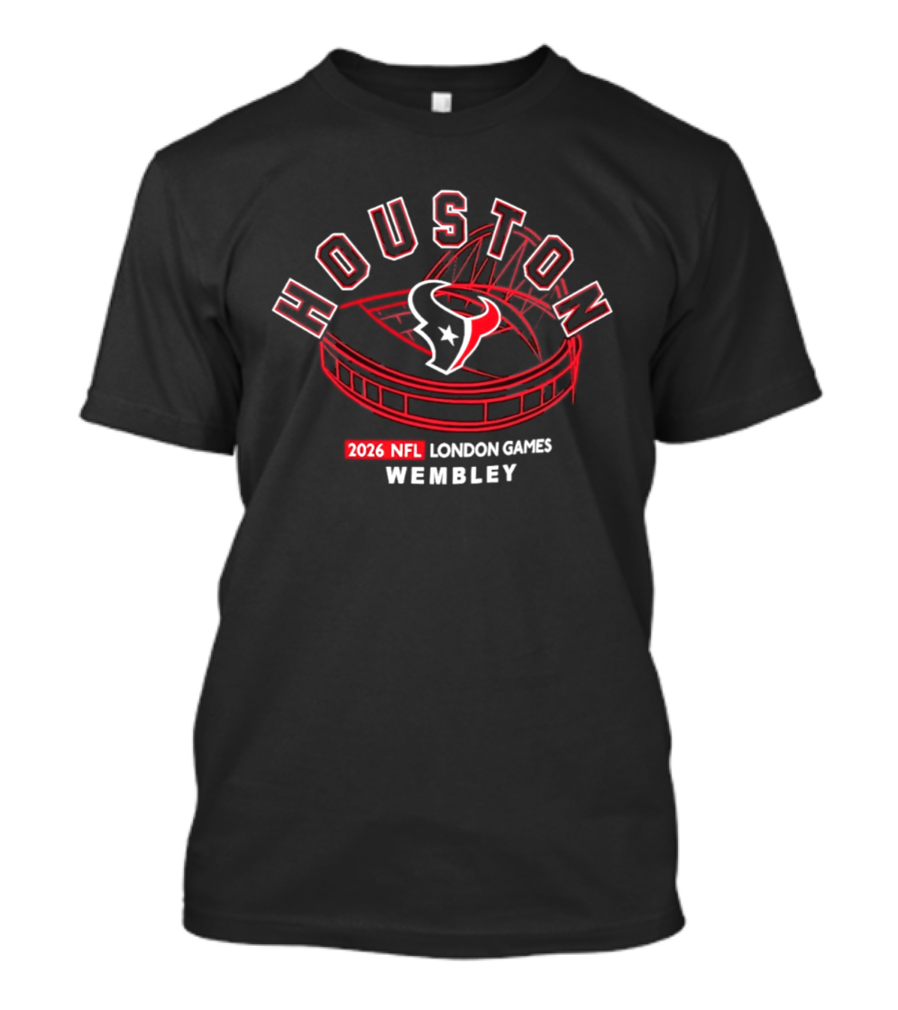 Houston Texans 2026 NFL London Games Wembley Stadium T-Shirt