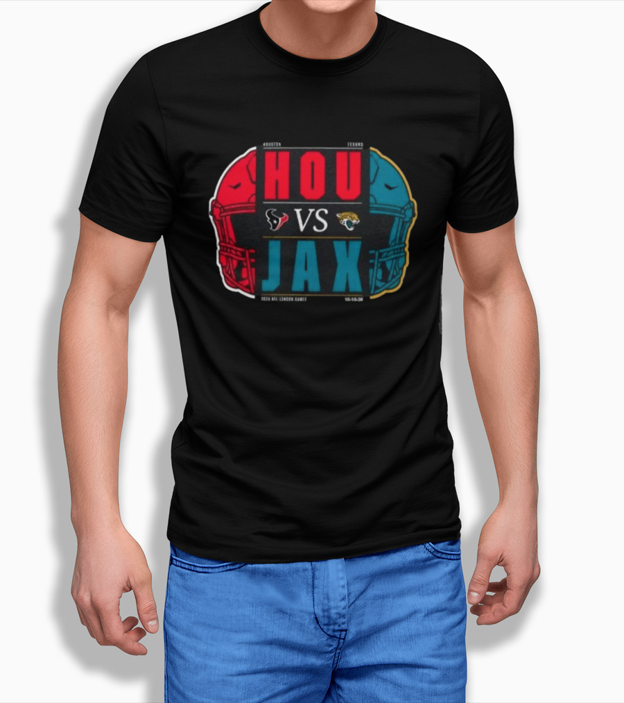Houston Texans Vs Jacksonville Jaguars 2026 London International City Games Match Up T-Shirt