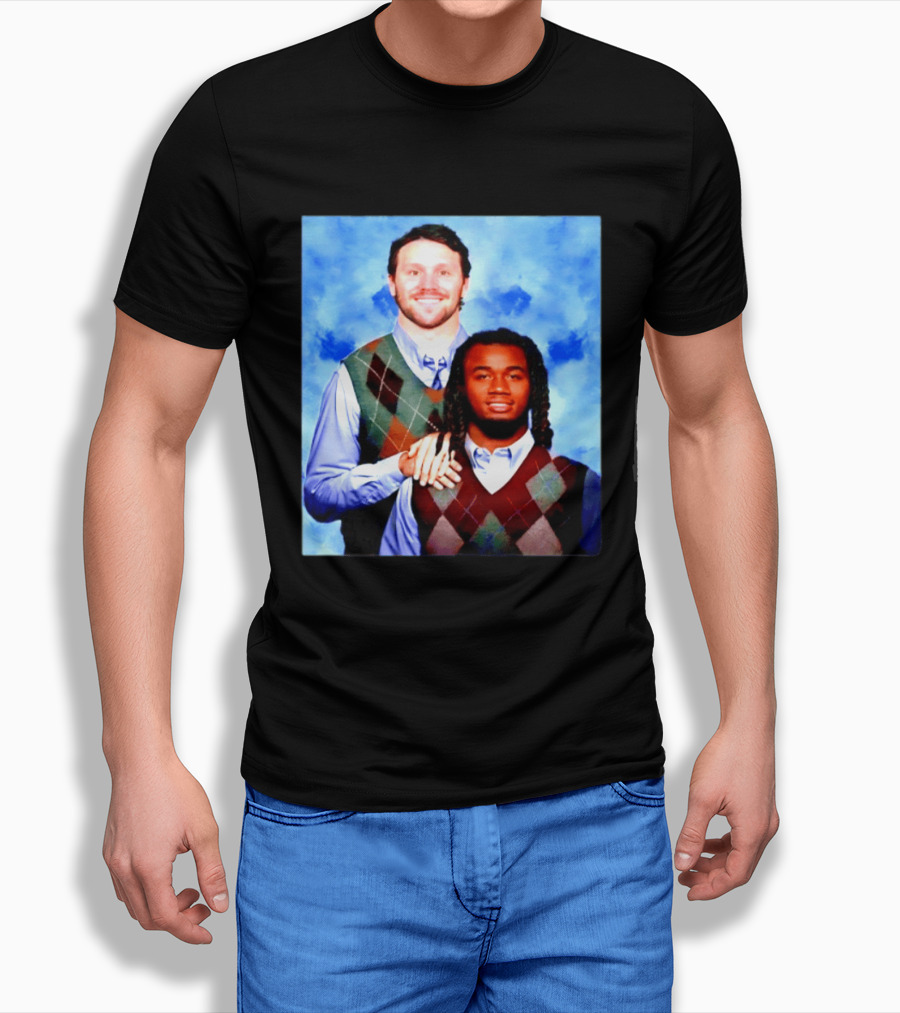 Josh Allen James Cook Buffalo Bills Step Brothers Meme Football Comedy T-Shirt