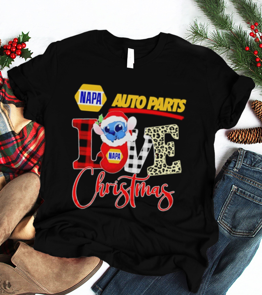 NAPA Auto Parts Stitch Christmas Love Holiday 2026 T-Shirt