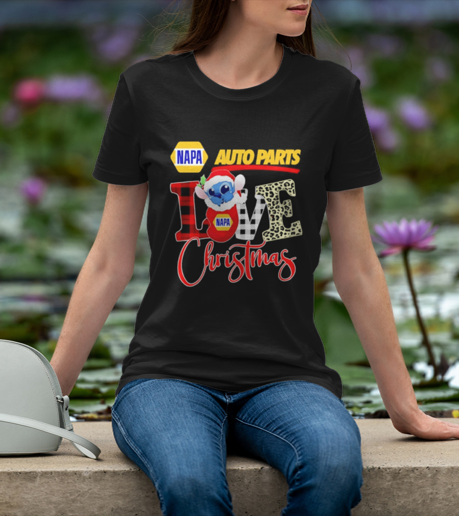 NAPA Auto Parts Stitch Christmas Love Holiday 2026 T-Shirt