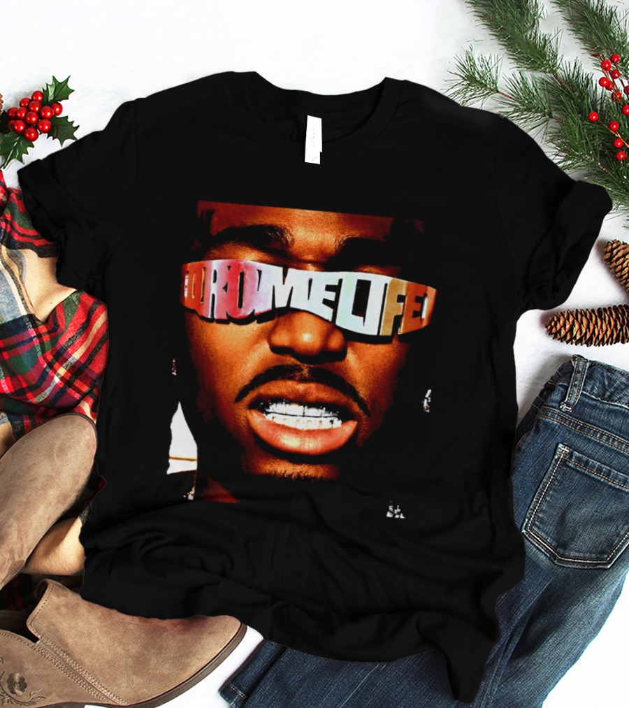 Qromelife Album Cover Featuring Quavo Face T-Shirt