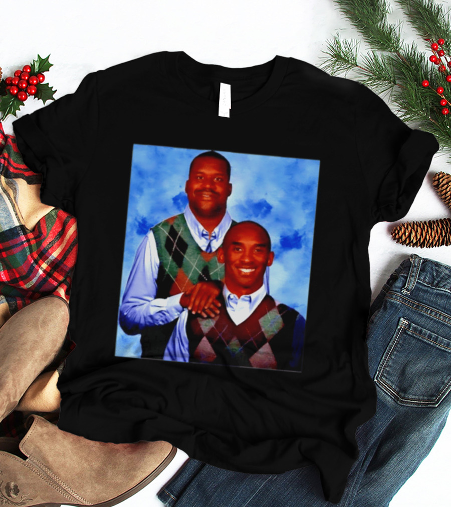 Shaquille O'Neal Kobe Bryant Step Brothers Meme Basketball T-Shirt