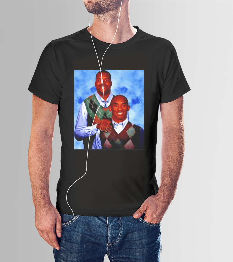 Shaquille O'Neal Kobe Bryant Step Brothers Meme Basketball T-Shirt