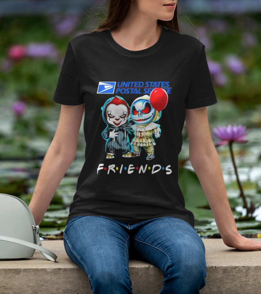 United States Postal Service Pennywise Skellington Friends 2026 Halloween T-Shirt