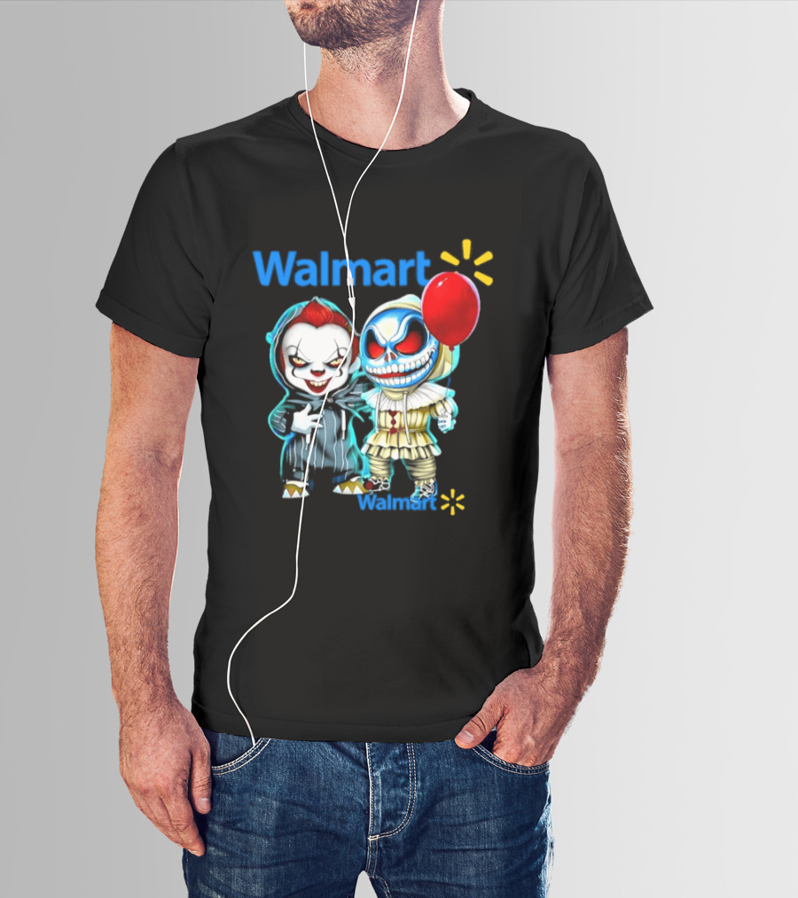 Walmart Pennywise Skellington 2026 Halloween Balloon Collaboration T-Shirt