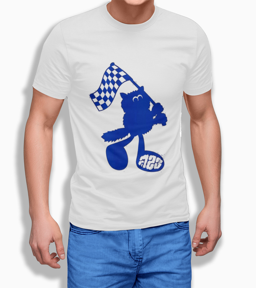 Alex Albon Quadrant Singapore Race Week Mascot 23 Checkered Flag T-Shirt