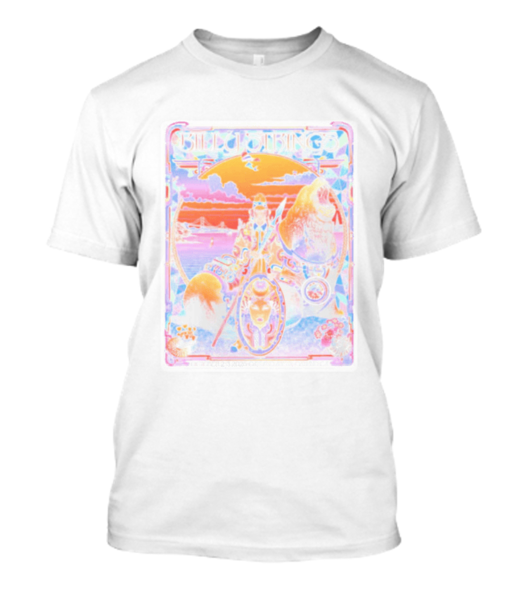 Billy Strings Psychedelic Concert Oakland Arena 2026 Peaceful Warrior And Cosmic T-Shirt