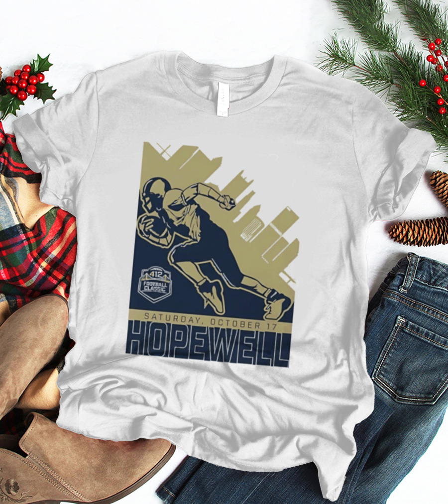 Hopewell Football Classic Saturday October 17 City Skyline T-Shirt