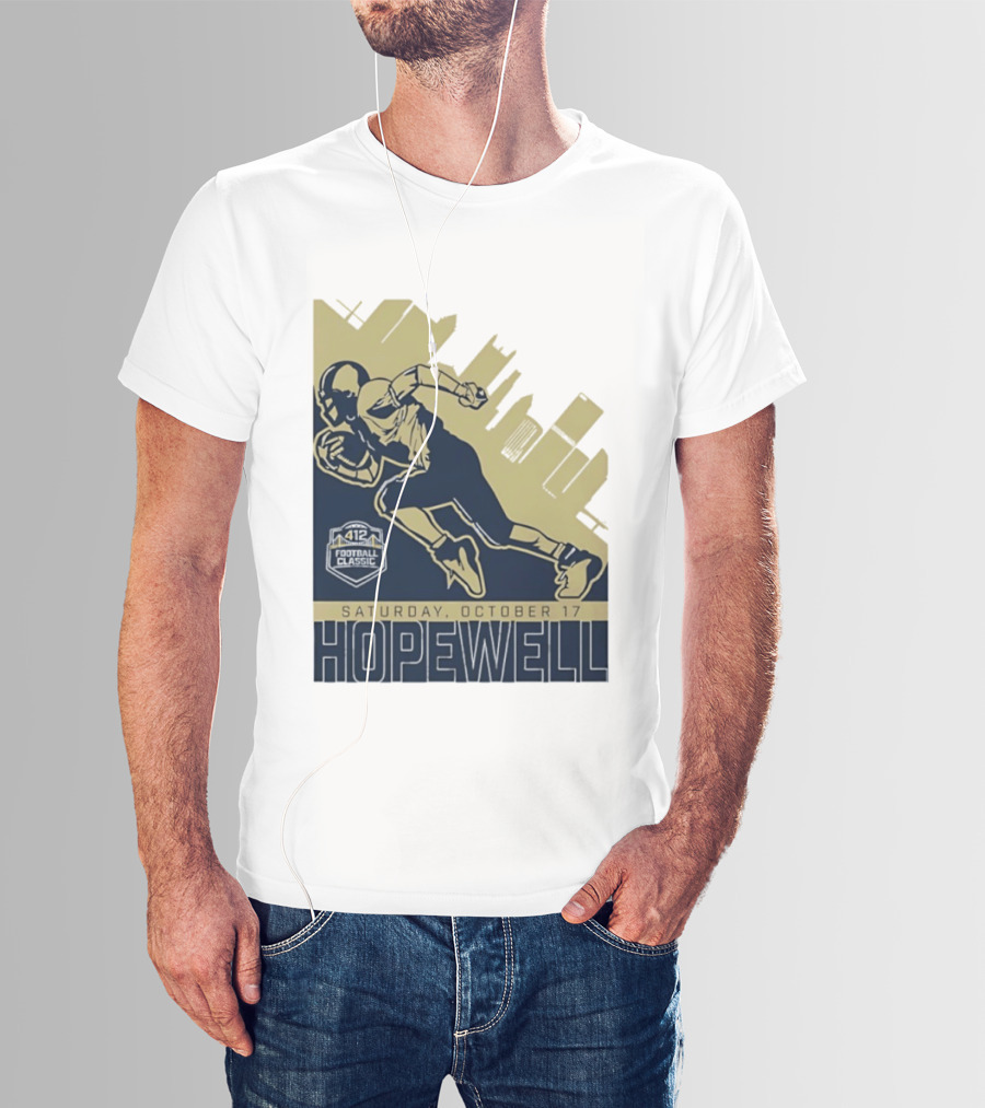 Hopewell Football Classic Saturday October 17 City Skyline T-Shirt