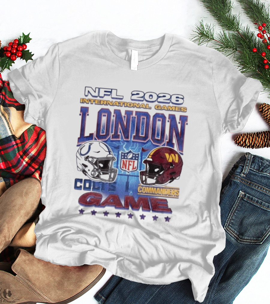 NFL 2026 International Games London Colts Vs Commanders Game T-Shirt