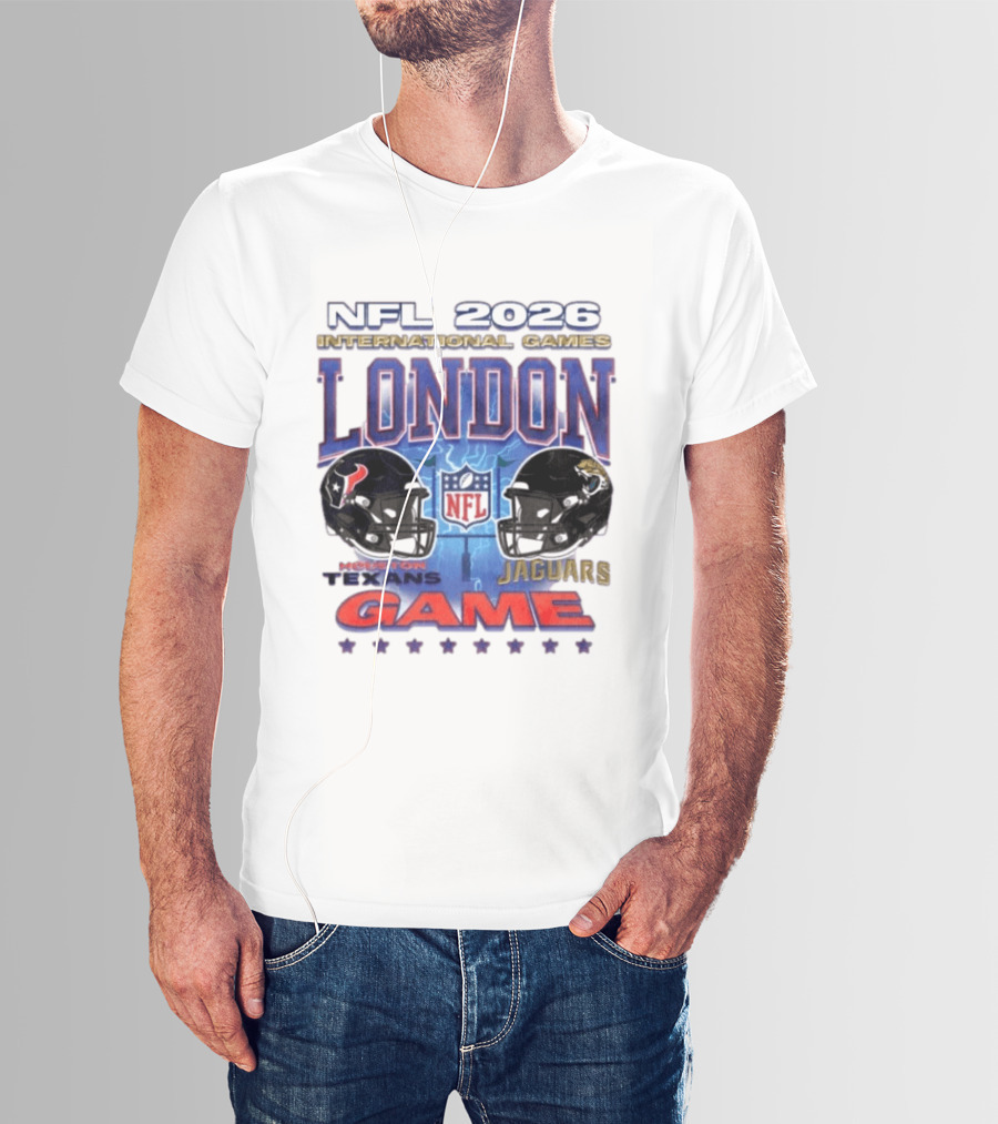 NFL 2026 International Games London Houston Texans Vs Jacksonville Jaguars Game T-Shirt