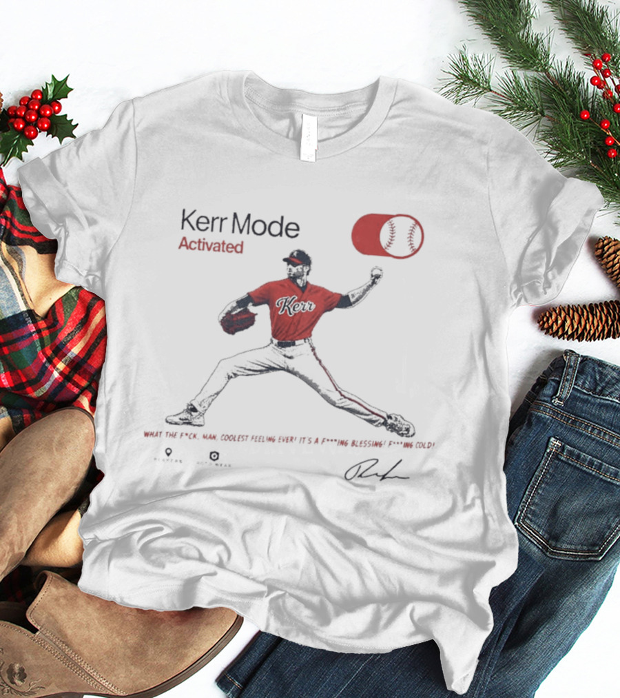 Kerr Mode Activated Baseball Player Pitcher On Switch T-Shirt