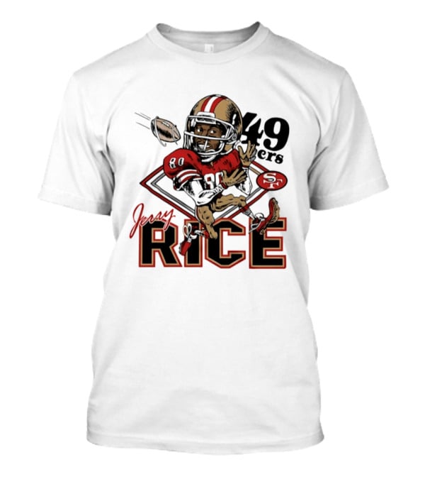Jerry Rice San Francisco 49ers Caricature T-Shirt