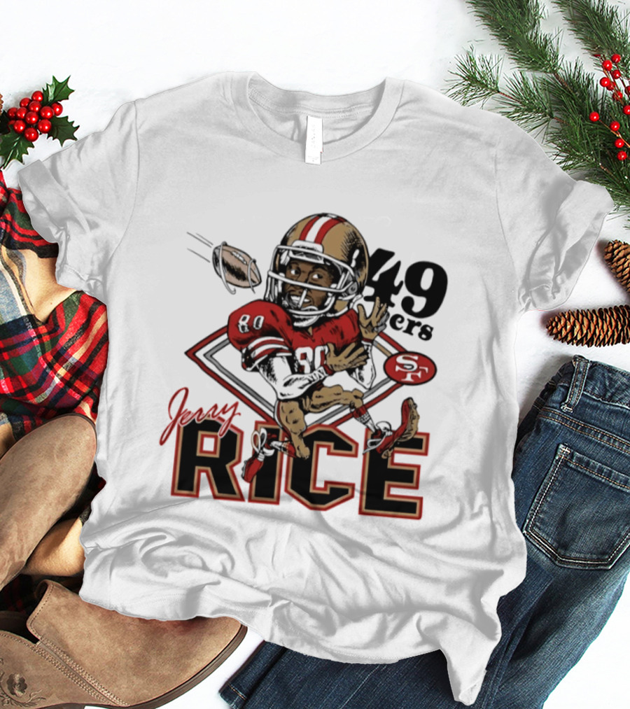 Jerry Rice San Francisco 49ers Caricature T-Shirt