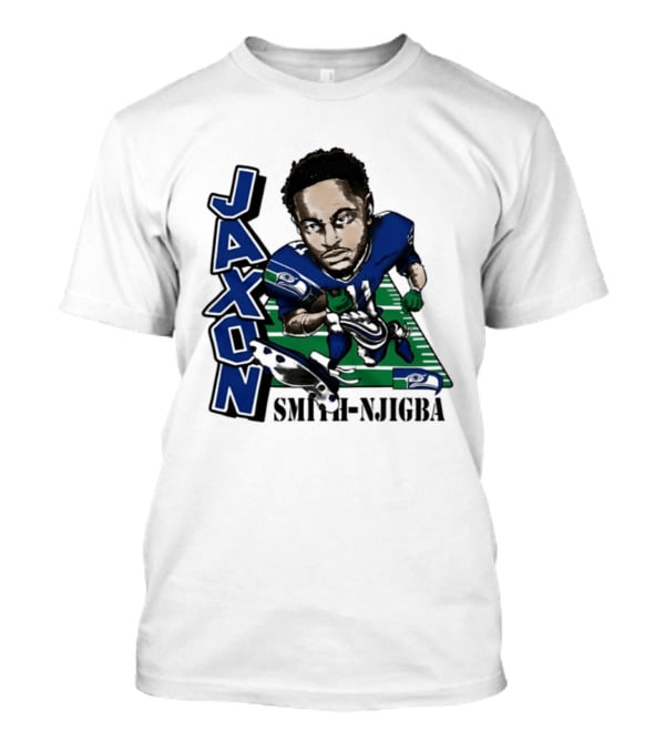 Seattle Seahawks Jaxon Smith Njigba Football Caricature T-Shirt