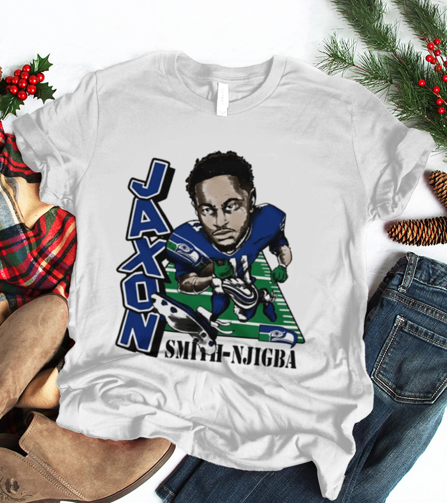 Seattle Seahawks Jaxon Smith Njigba Football Caricature T-Shirt