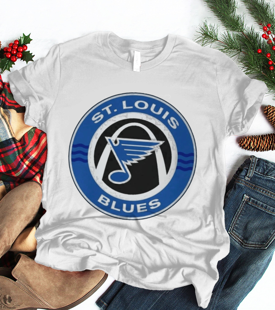 St. Louis Blues NHL Hockey Arch And Note T-Shirt