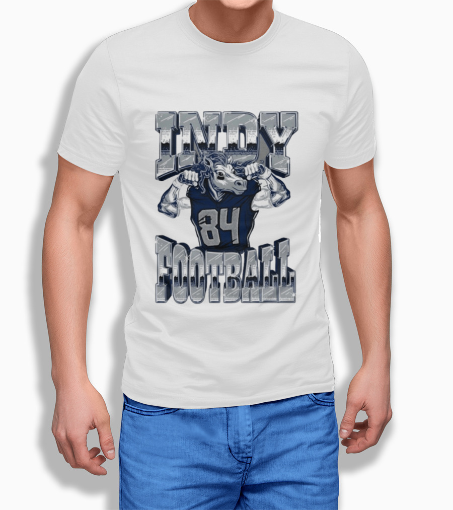 Indy Football Horse Power 84 Indianapolis Colts T-Shirt