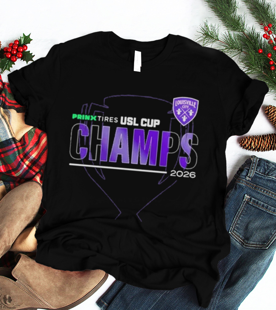 Louisville City FC Prinx Tires USL Cup Champions 2026 T-Shirt