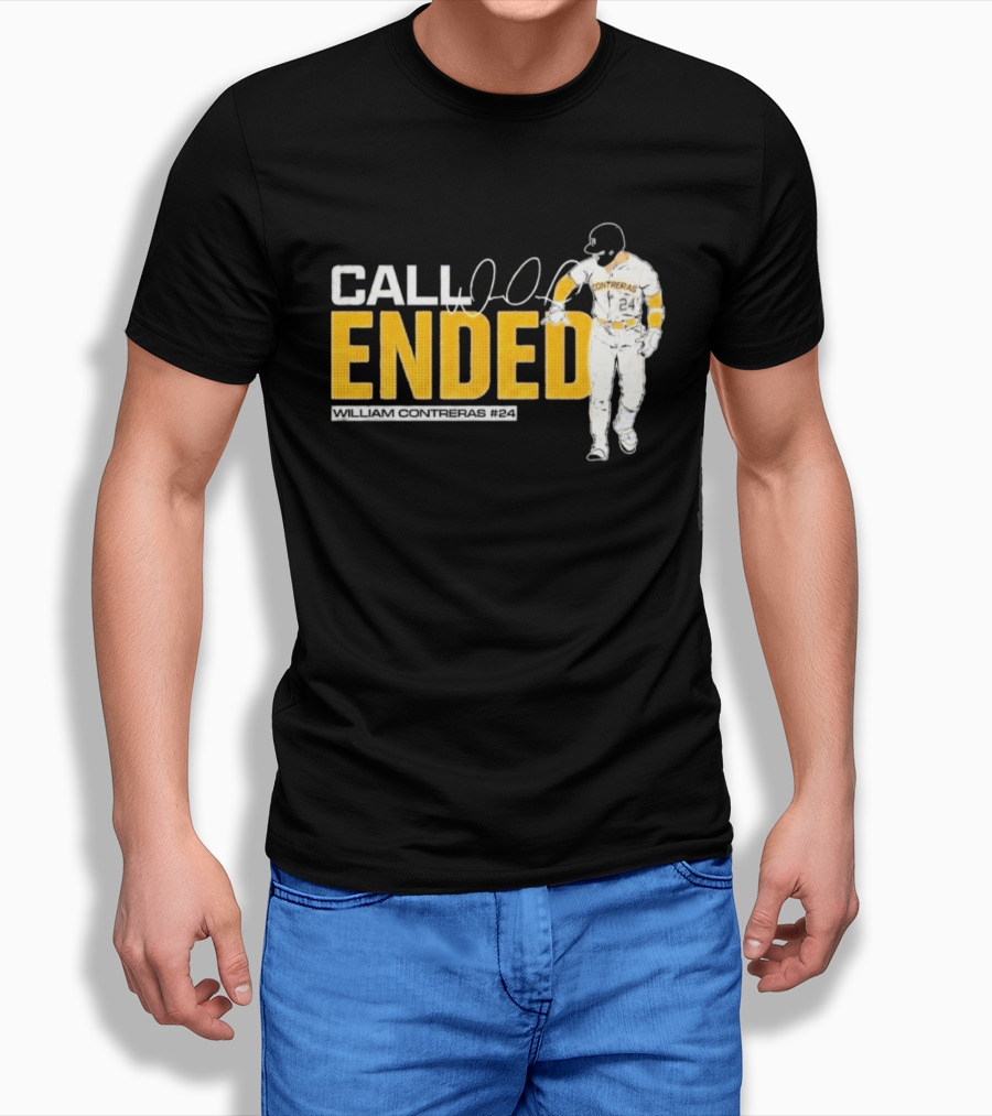 William Contreras Call Ended Baseball Player White And Gold T-Shirt