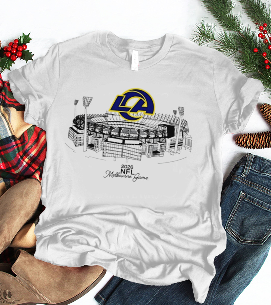 Los Angeles Rams 2026 NFL Melbourne Game MCG Stadium T-Shirt