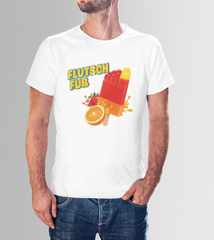Flutsch Fub Popsicle Orange Strawberry Splash T-Shirt
