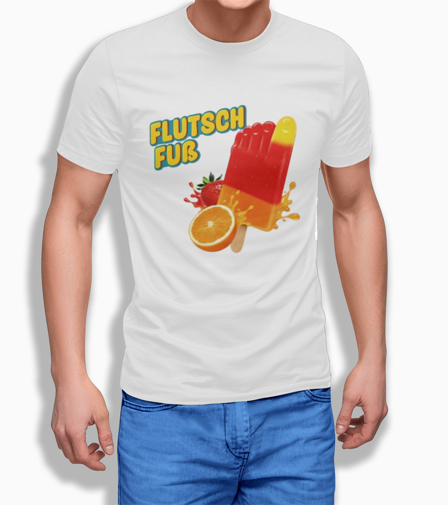 Flutsch Fub Popsicle Orange Strawberry Splash T-Shirt