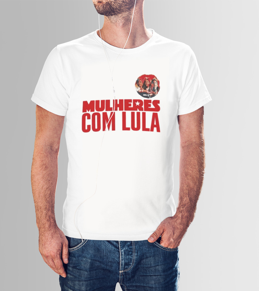 Mulheres Com Lula Olívia Santana T-Shirt