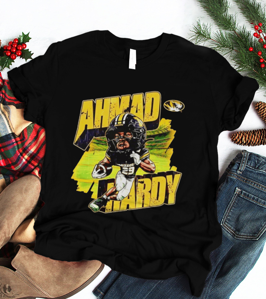 Missouri Tigers Football Ahmad Hardy NCAA Caricature T-Shirt