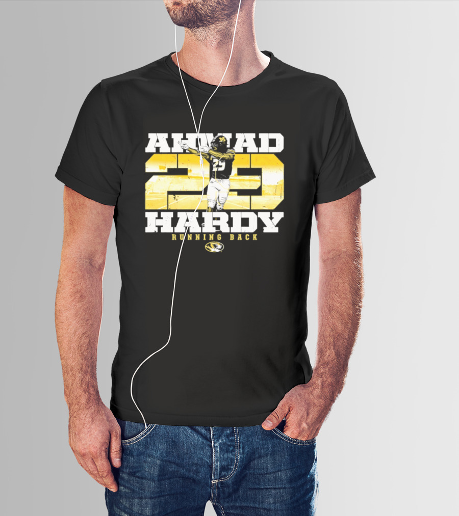 Ahmad 20 Hardy Running Back Missouri Tigers Football NCAA T-Shirt