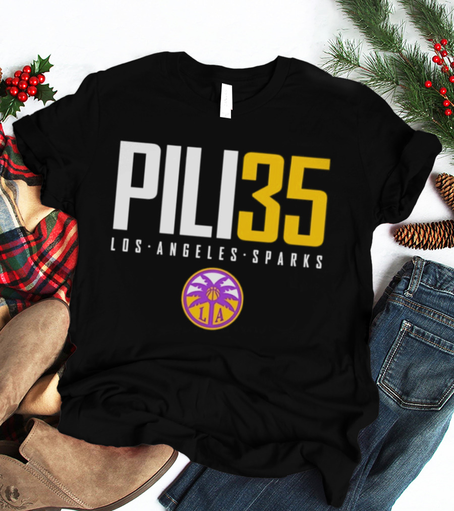 Pili 35 Los Angeles Sparks WNBA Basketball Team T-Shirt
