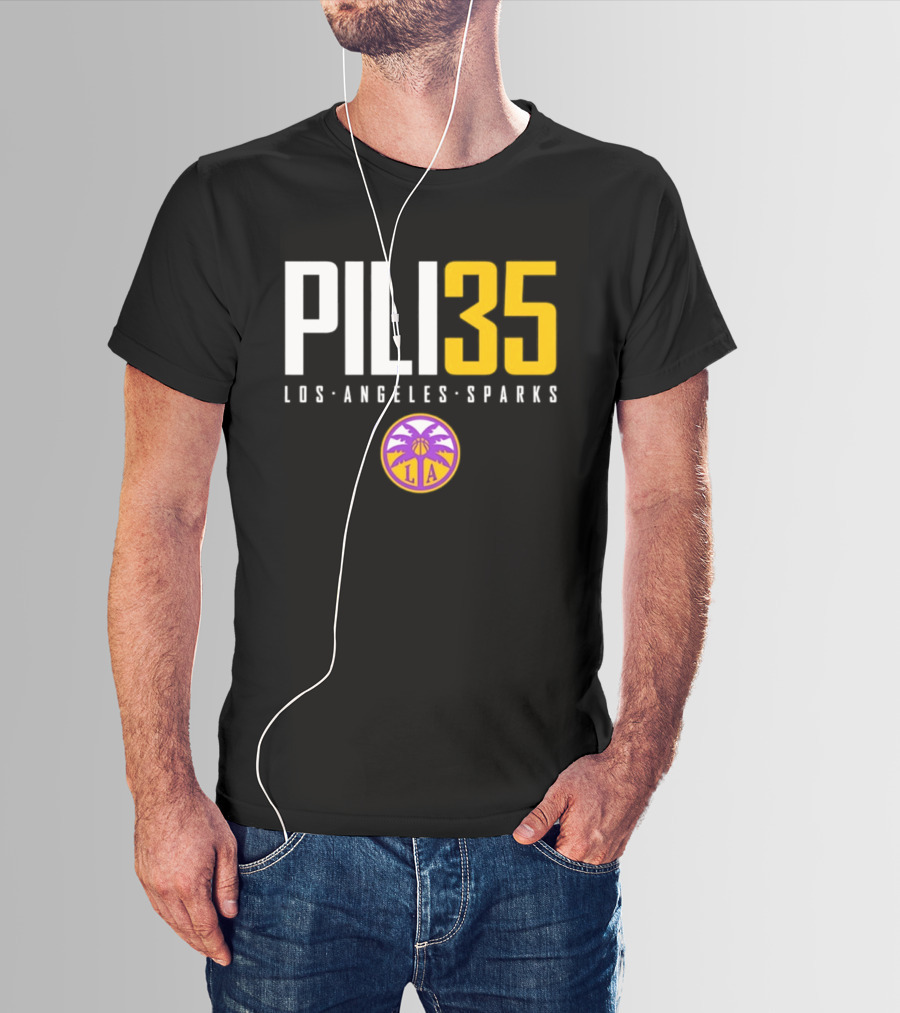 Pili 35 Los Angeles Sparks WNBA Basketball Team T-Shirt