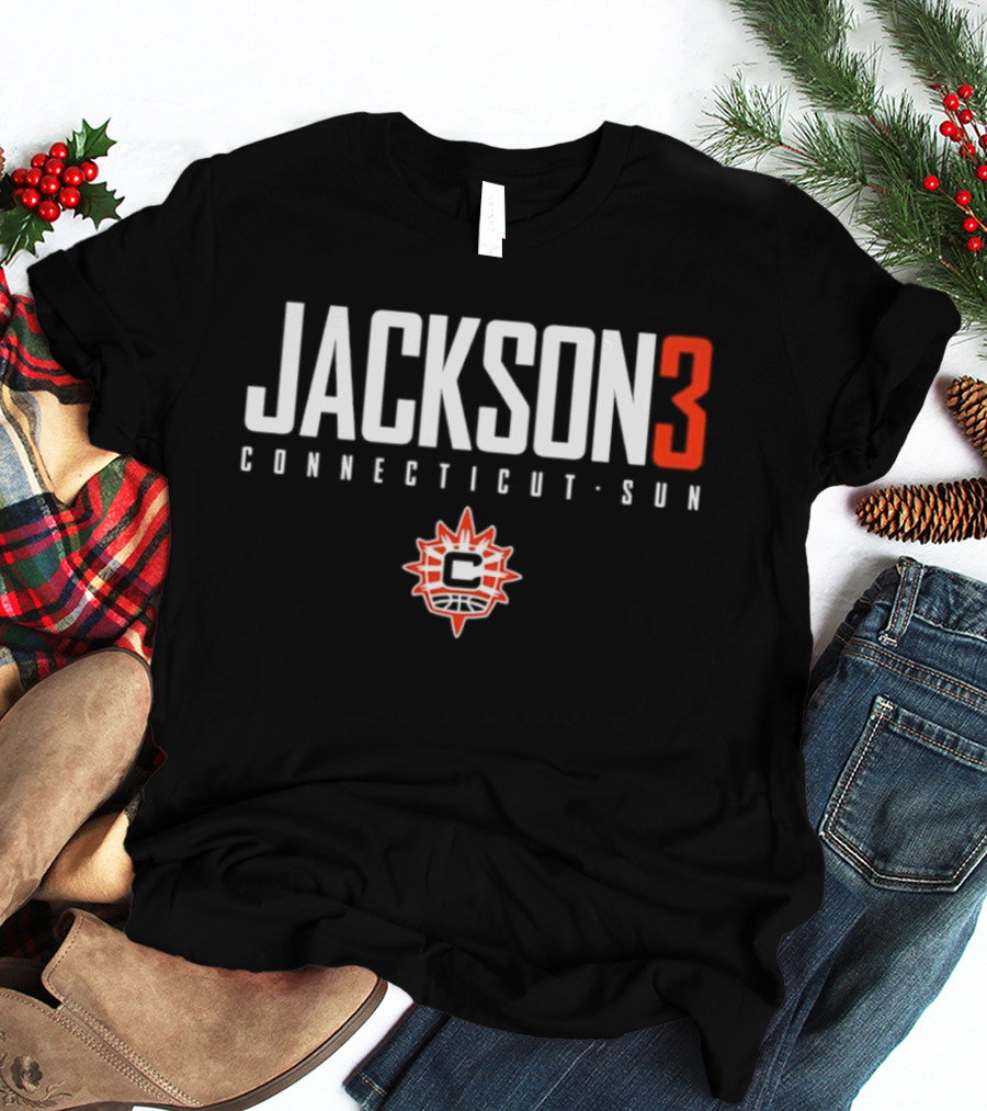 Jackson 3 Connecticut Sun WNBA Team T-Shirt
