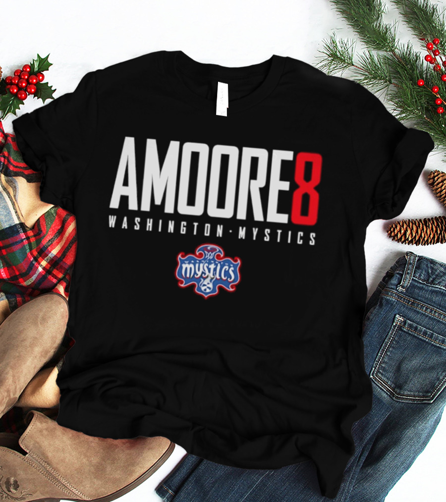 Amoore 8 Washington Mystics WNBA Mystics T-Shirt