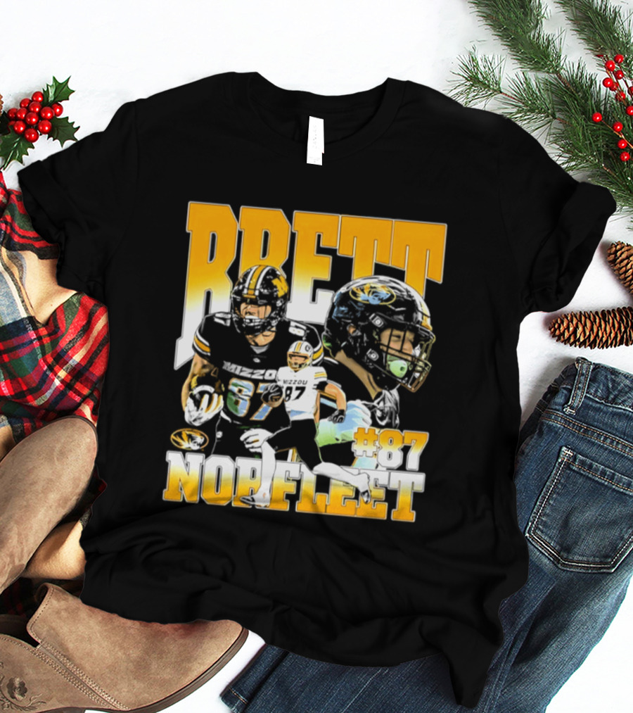 Brett Norfleet #87 Missouri Tigers Football NCAA T-Shirt