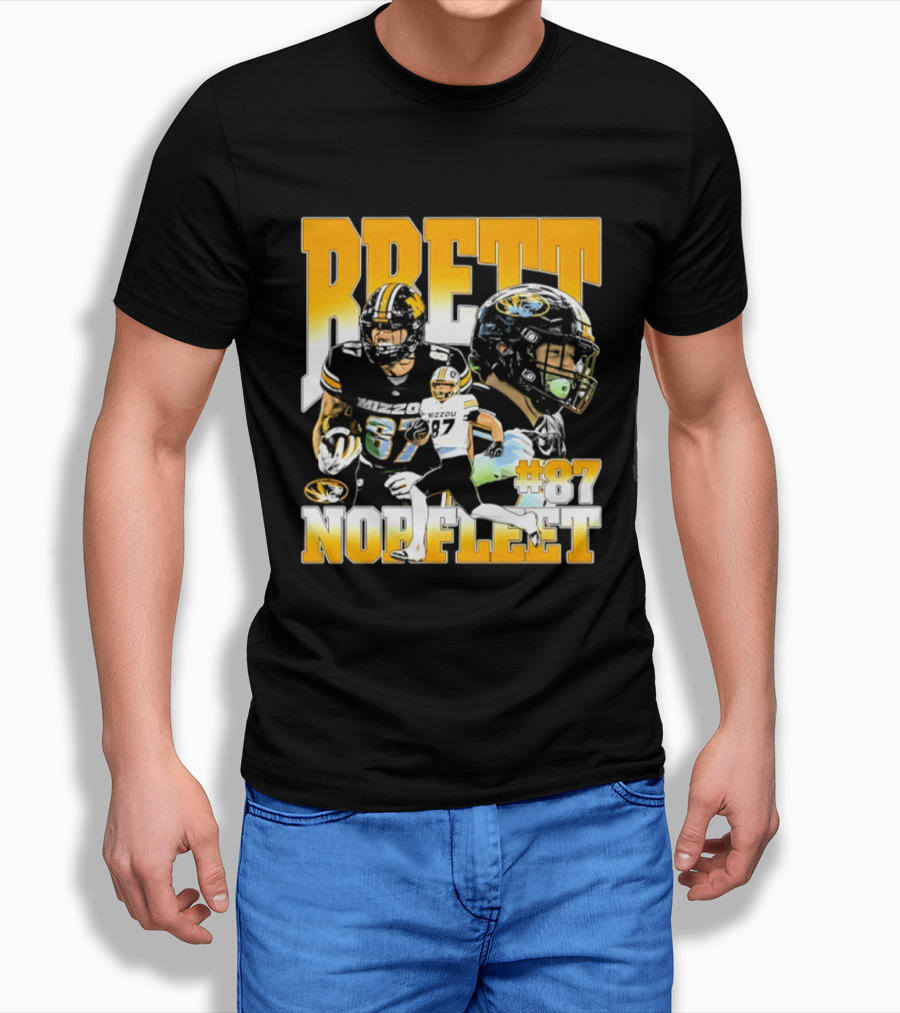 Brett Norfleet #87 Missouri Tigers Football NCAA T-Shirt