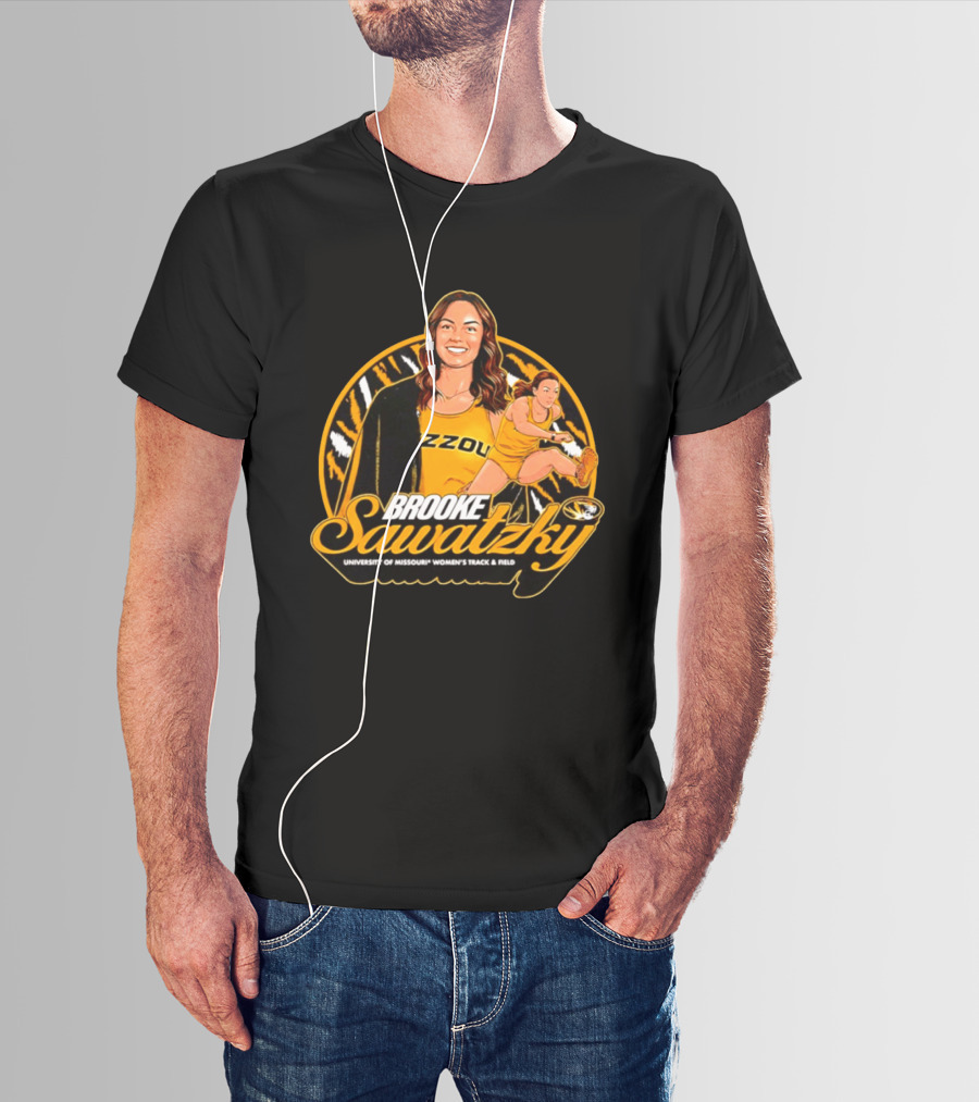 Brooke Sawatzky University Of Missouri Women's Track & Field NCAA Mizzou Tigers T-Shirt