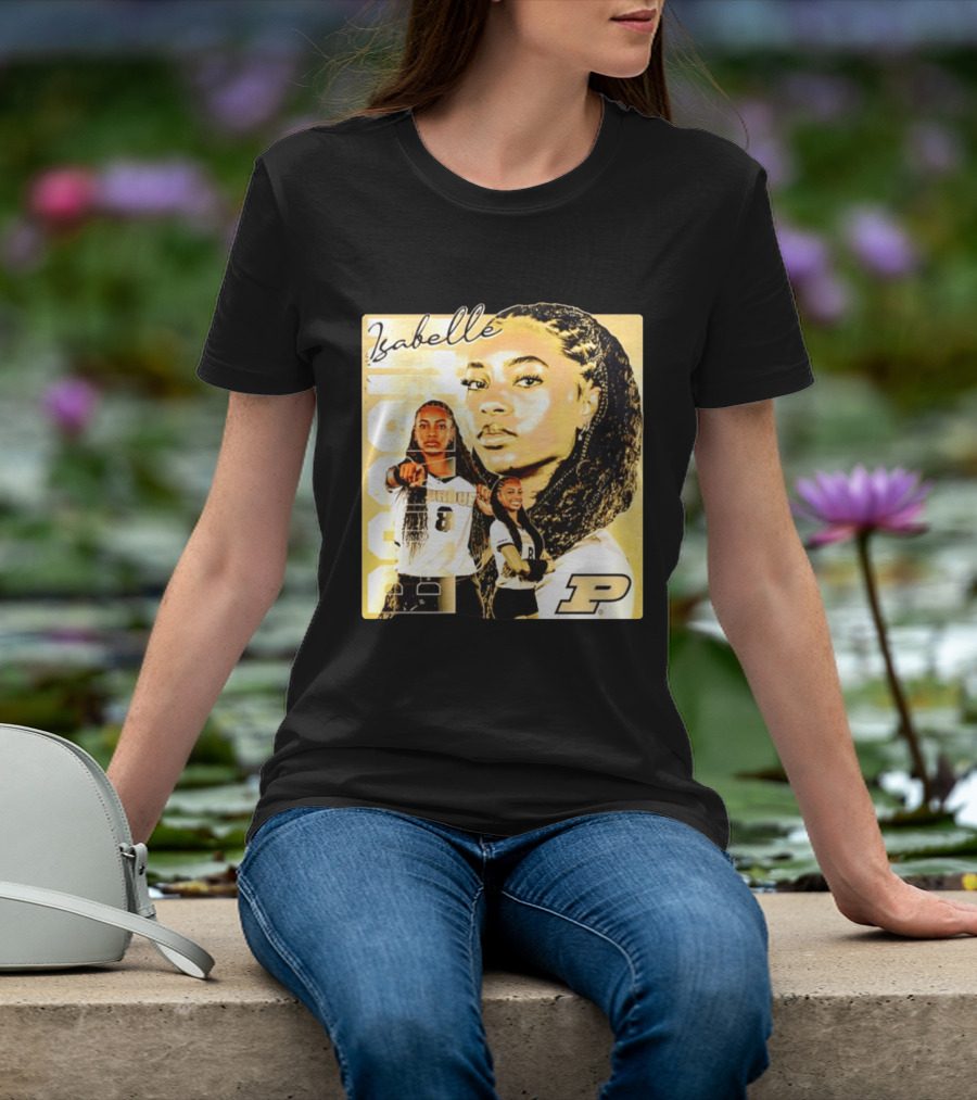Isabelle Bardin Purdue Boilermakers Volleyball NCAA Team Player P Sports T-Shirt