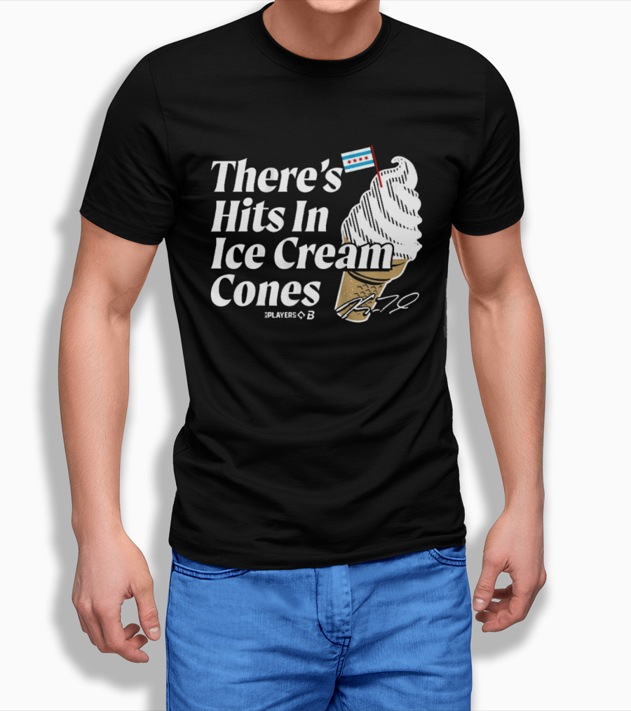 There's Hits In Ice Cream Cones Kyle Teel Player B Chicago Flag T-Shirt