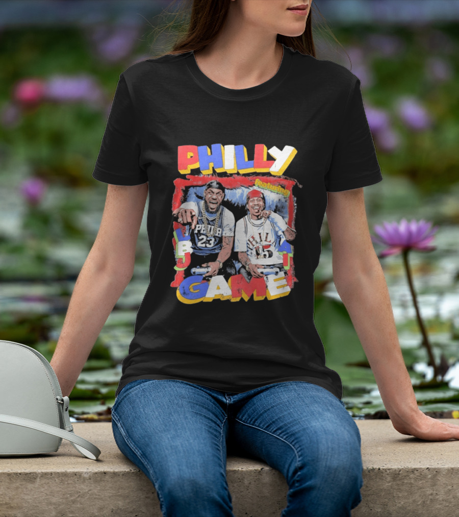 Philly Game Featuring AI And LBJ 23 15 T-Shirt