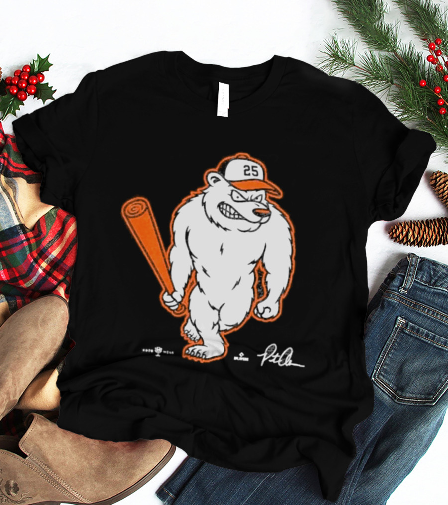 Baltimore Orioles Polar Bear Pete Alonso Baseball Bat T-Shirt