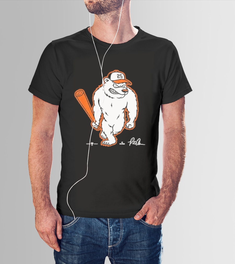 Baltimore Orioles Polar Bear Pete Alonso Baseball Bat T-Shirt