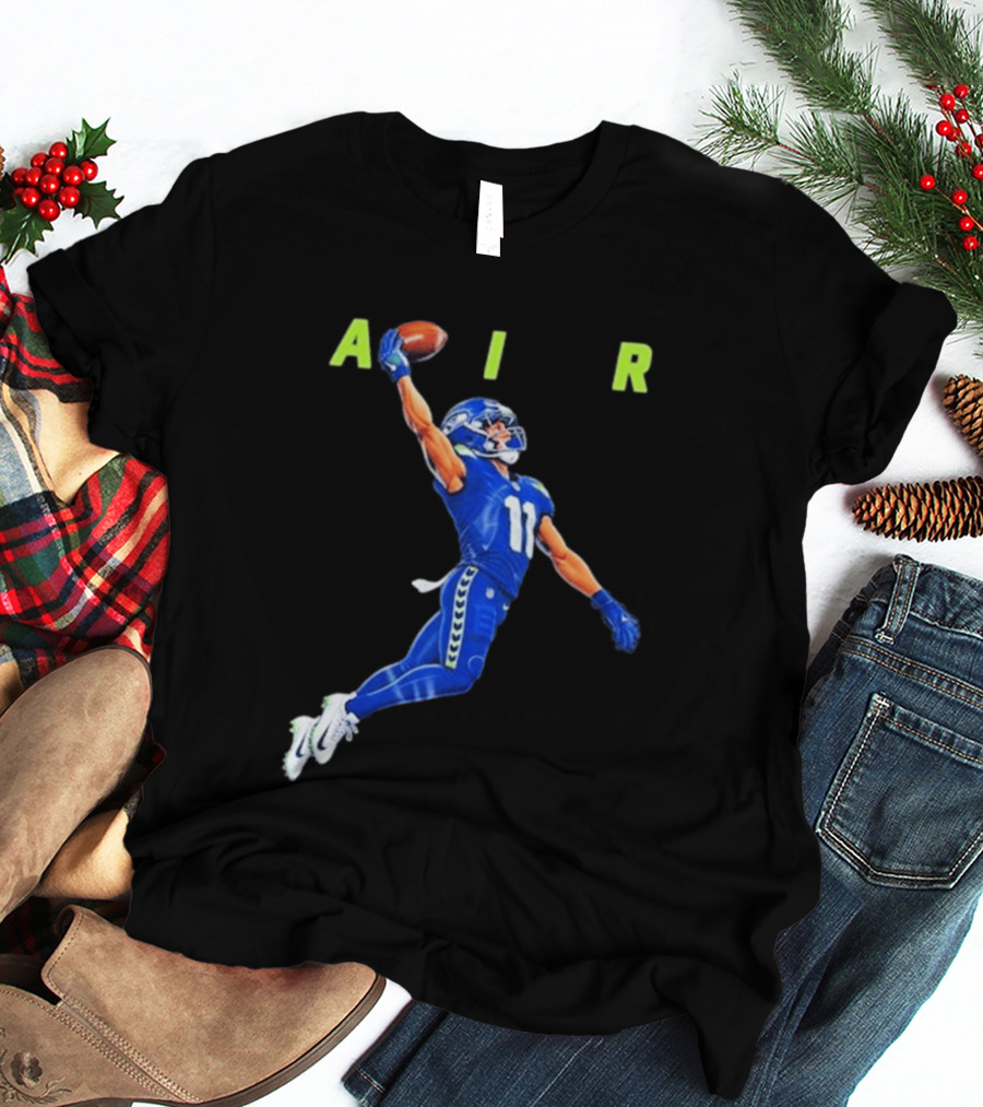 Seattle Seahawks No 11 Air Football Player Leap T-Shirt